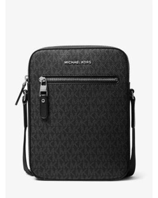 Michael Kors Black Henry Logo-print Flight Bag for men