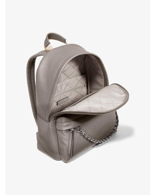 gray michael kors backpack