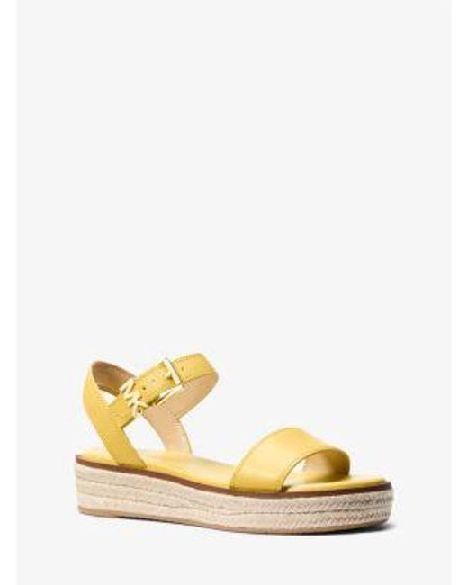 Michael Kors Metallic Richie Platform Espadrille Sandal