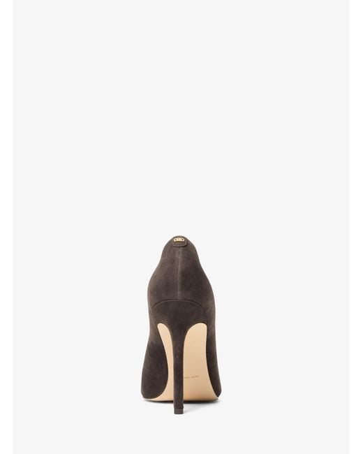 MICHAEL Michael Kors White Mk Elyse Suede Pump
