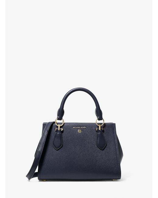 MICHAEL Michael Kors Blue Marilyn Small Saffiano Leather Crossbody Bag