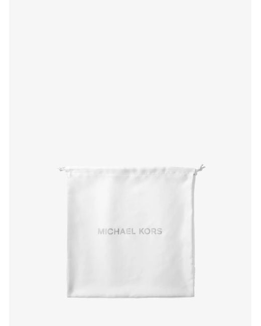 Michael Kors White Mk Medium Logo Woven Dust Bag