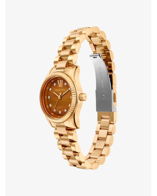Michael Kors Metallic Petite Lexington Pavé-Tone Watch