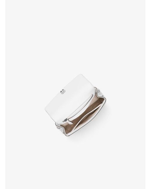 Michael Kors Ava Extra Small Saffiano Leather Crossbody - Optic White  32F5GAVC1L-085 889154887565 - Handbags, Ava - Jomashop