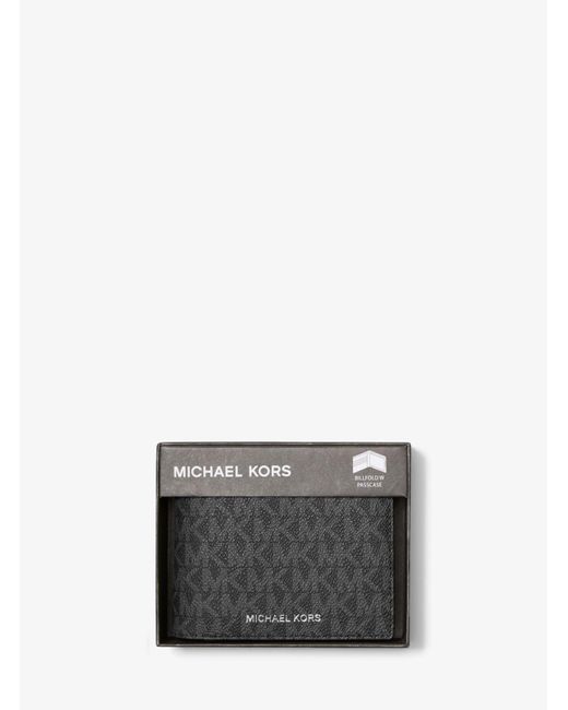 Michael Kors Brieftasche Harrison Mit Logo Und Ausweishülle in Gray für Herren