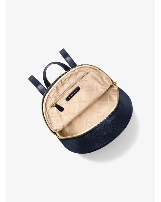 Michael Kors Outlet Blue Mk Erin Medium Backpack