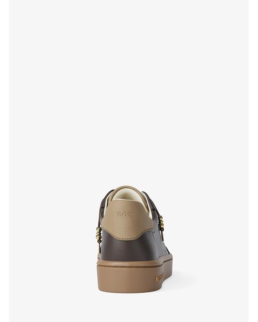 MICHAEL Michael Kors Brown Scotty Leather Sneaker