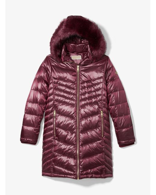 faux fur quilted jacket