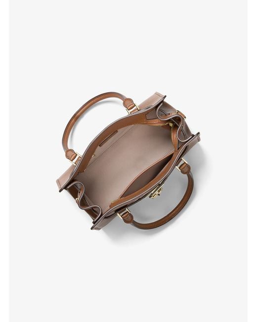 MICHAEL Michael Kors Brown Mk Hamilton Moderne Small Leather Crossbody Bag