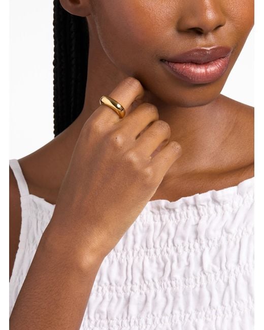 Michael Kors White Square Ring
