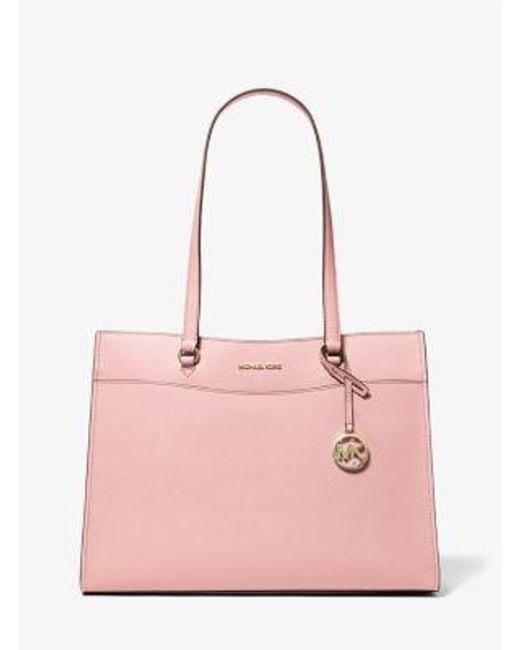 jet set travel large saffiano leather tote bag michael kors East West  Handle Drop Large chain should tote Highlight your ensemble with this tote bag sporting a sleek silhouette made from supple leather for flair and a roomy interior to keep your essentials secure all day. Leather Tote Bag Michael Kors