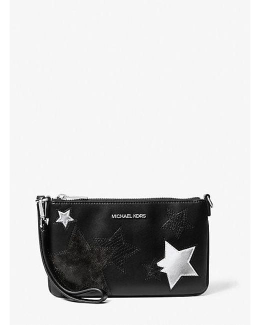 Michael Kors Black Jet Set Small Printed Wristlet