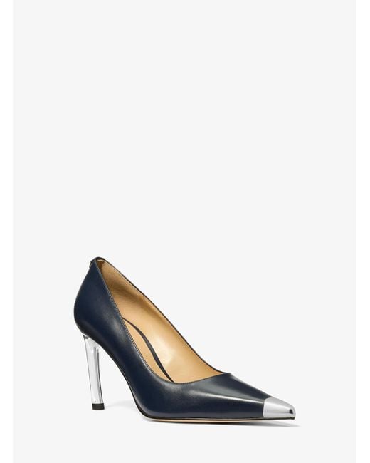 MICHAEL Michael Kors Blue Mk Kasia Leather Pump