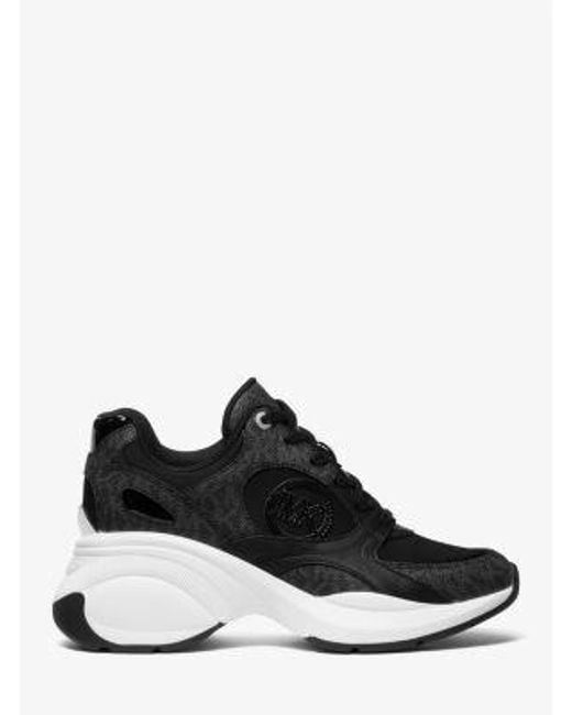 Michael Kors Black Zuma Knit Trainer