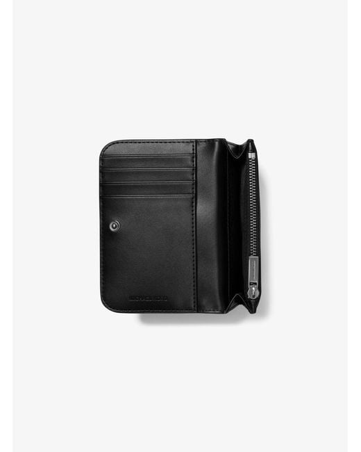 Michael Kors Black Hudson Pebbled Leather Billfold Wallet for men