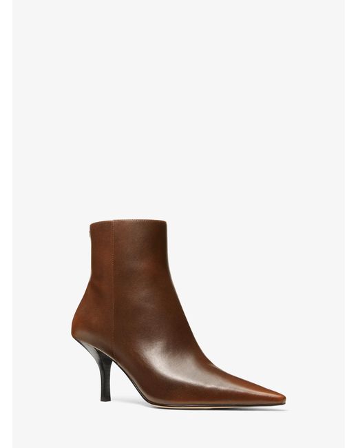 MICHAEL Michael Kors Brown Selina Heeled Bootie