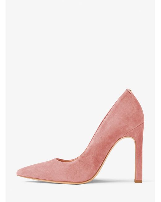 Michael Kors Pink Amara Suede Pump