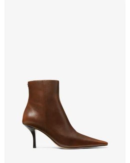 Mk Bottine Selina En Cuir MICHAEL Michael Kors en coloris Brown