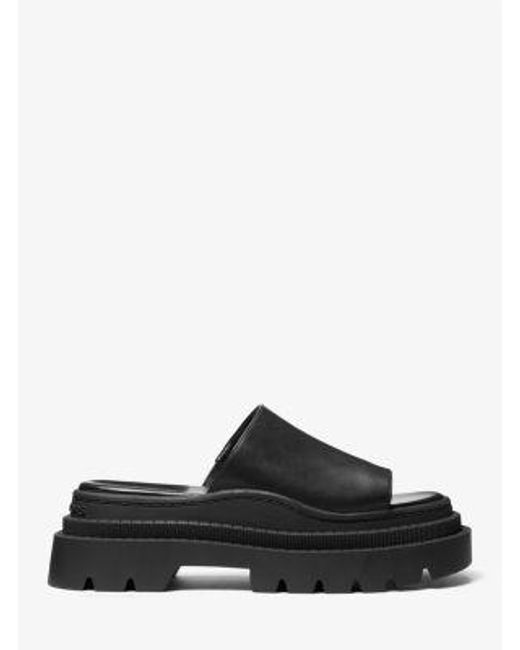Mk Mule Kendra En Cuir À Semelle Compensée MICHAEL Michael Kors en coloris Black