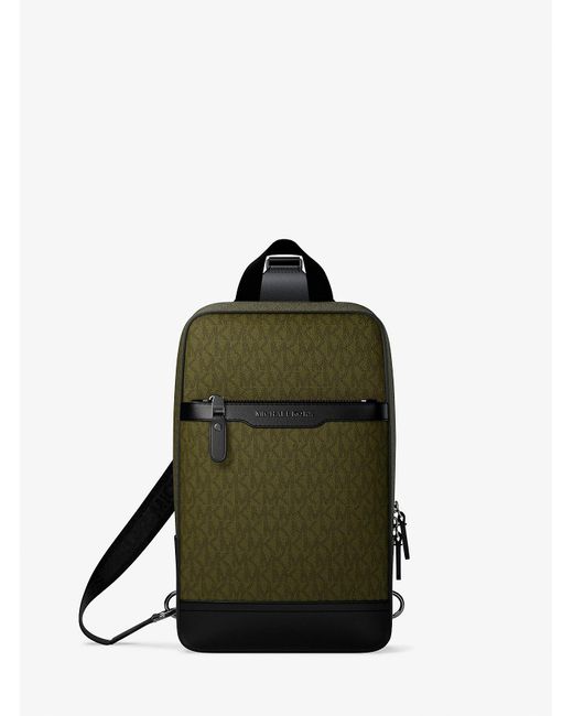 Mk Sac Ceinture De Voyage Hudson À Logo Signature Michael Kors pour homme en coloris Green