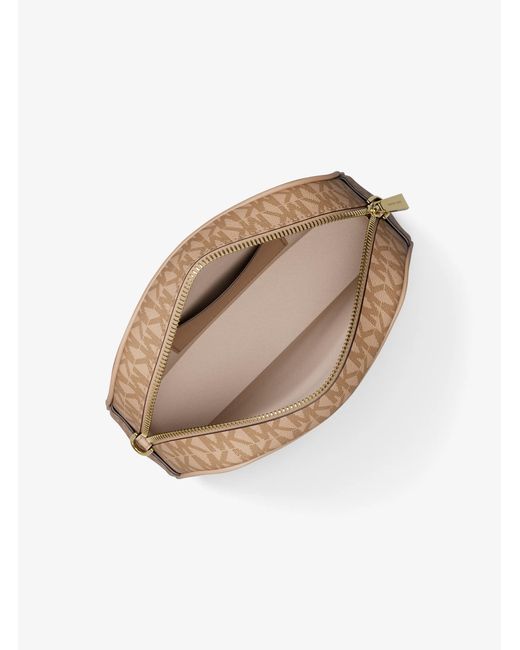 MICHAEL Michael Kors Natural Jet Set Small Signature Logo Camera Crossbody Bag