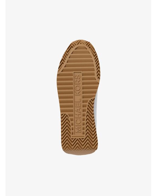 Michael Kors White Rhodes Mixed-Media Trainer for men