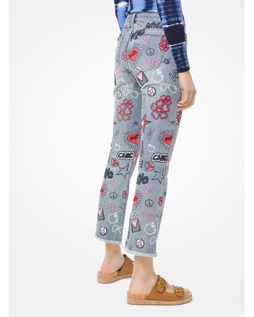 michael kors cropped jeans