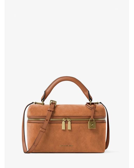 MICHAEL Michael Kors Brown Mk Jana Extra-Small Leather Convertible Crossbody Bag
