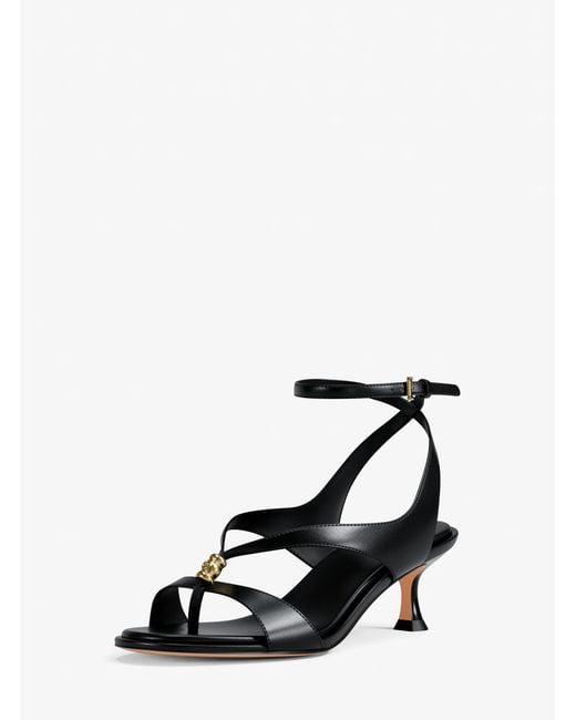 Michael Kors White Cherie Leather Sandal