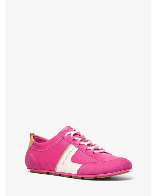 Michael Kors Pink Keely Nylon Trainer