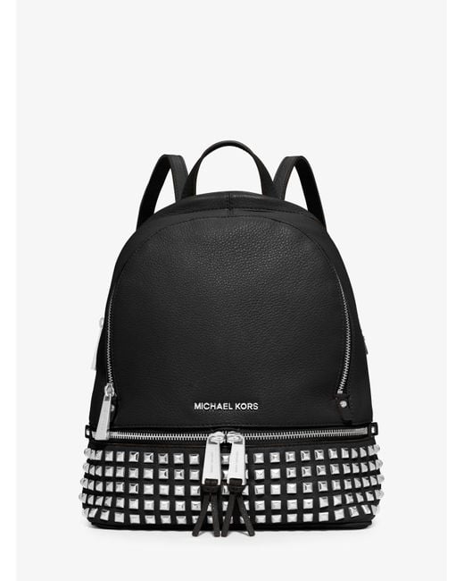 MICHAEL Michael Kors Rhea Large Backpack in Black | Lyst
