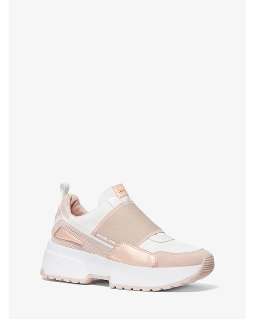 michael kors slip on wedge sneakers