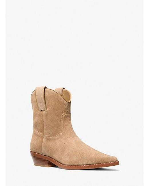 Michael Kors Natural Mk Noemie Leather Boot