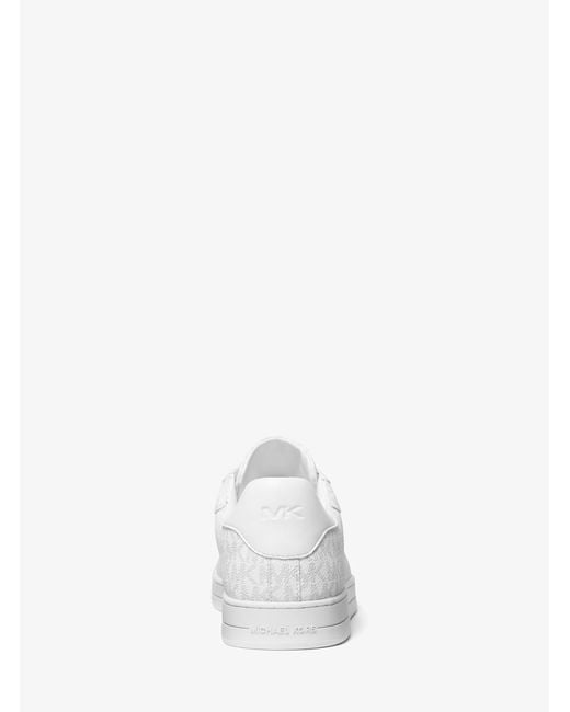 Michael Kors White Keating Signature Logo Sneaker for men