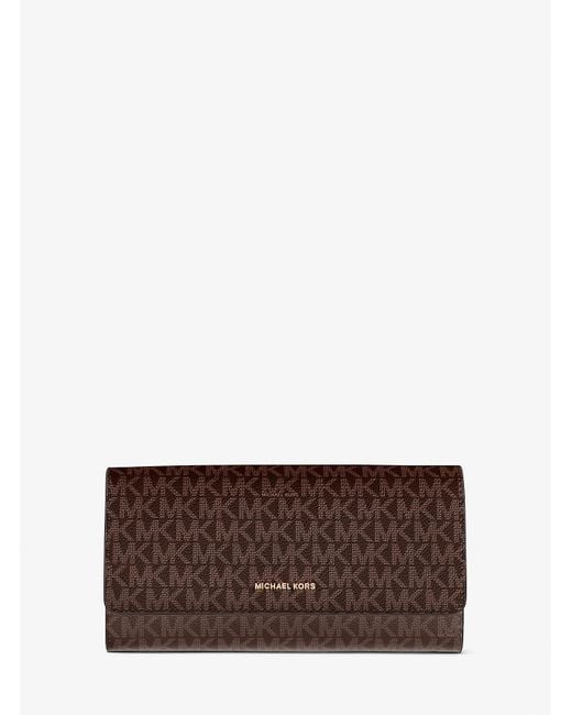 MICHAEL Michael Kors Brown Mk Jet Set Signature Logo Travel Organizer