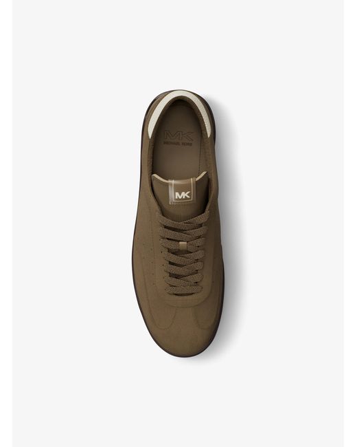 Michael Kors Brown Mk Wilton Suede Trainers for men