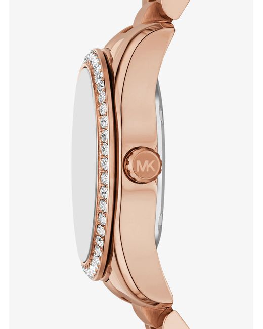 Michael Kors Blue Mk Mini Lexington Pavé-Tone Watch