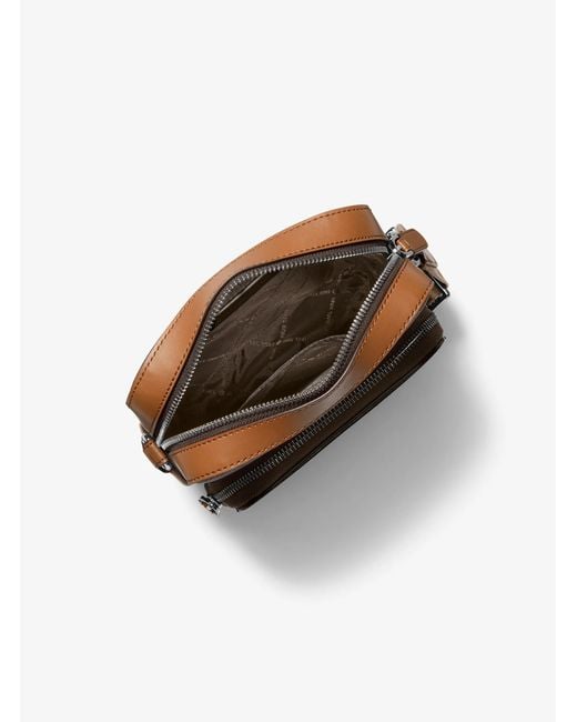 Michael Kors Brown Hudson Mini Signature Logo Flight Bag for men