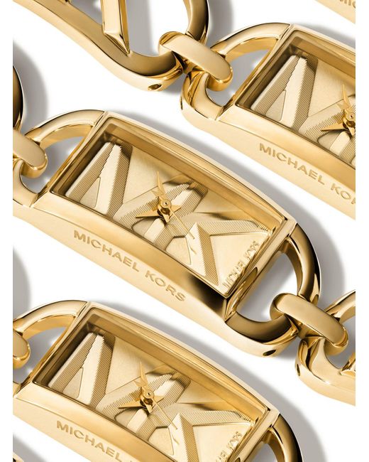 Michael Kors Metallic Armbanduhr Mini Empire Im Goldton