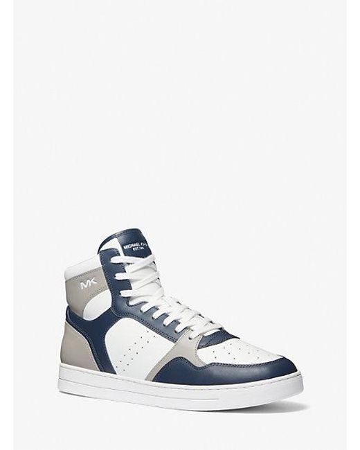 Michael Kors White Jacob Leather High-top Sneaker for men