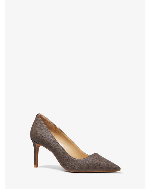 MICHAEL Michael Kors White Mk Alina Flex Logo Pump