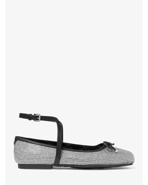 MICHAEL Michael Kors White Ballet Flats 'Collette'