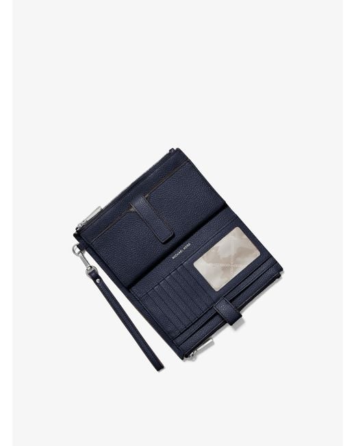 MICHAEL Michael Kors Blue Mk Adele Leather Smartphone Wallet