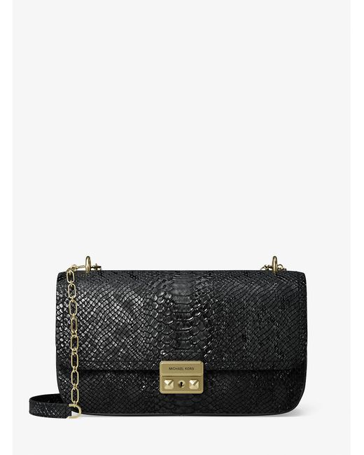 Mk Borsa A Spalla Tribeca Grande di MICHAEL Michael Kors in Black
