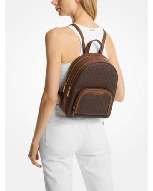 mk backpack brown