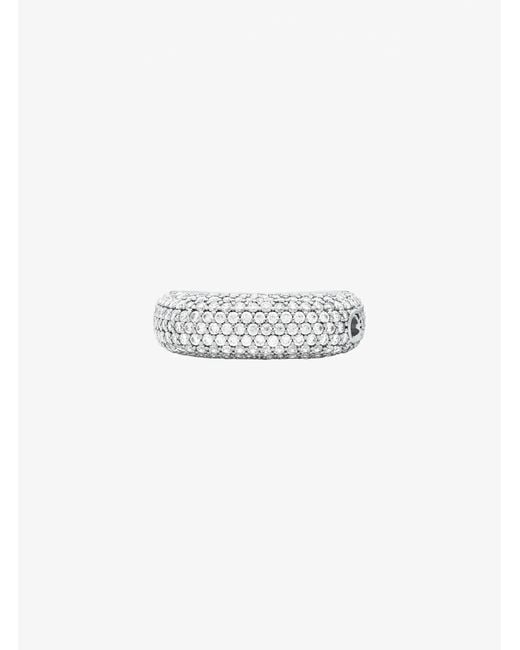 Michael Kors White Pavé Square Ring