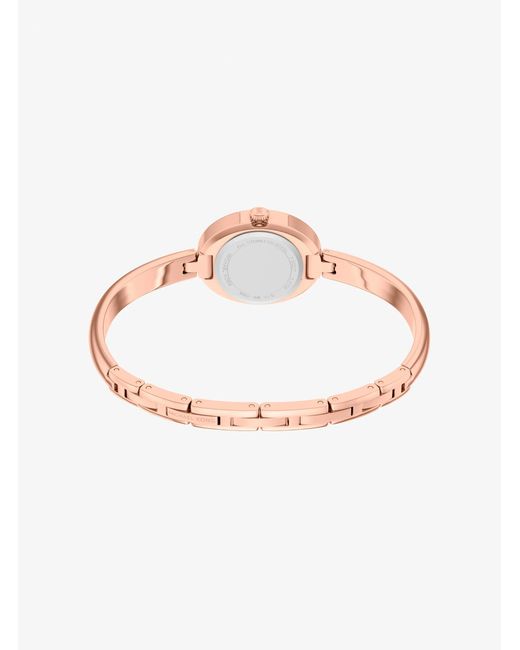 Michael Kors White Petite Maude-Tone Bangle Watch