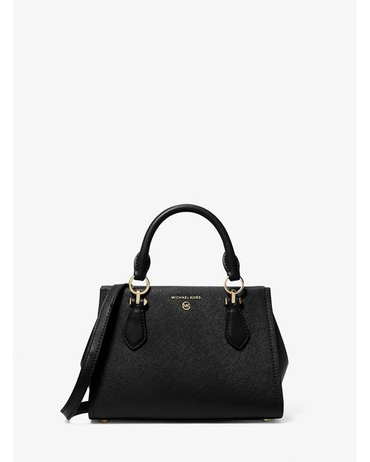 MICHAEL Michael Kors Black Marilyn Small Saffiano Leather Crossbody Bag