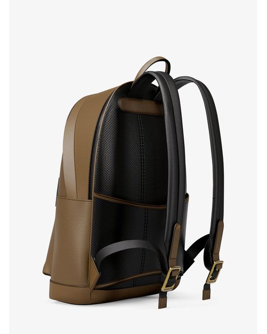 Michael Kors Black Jet Set Pebbled Leather Backpack for men
