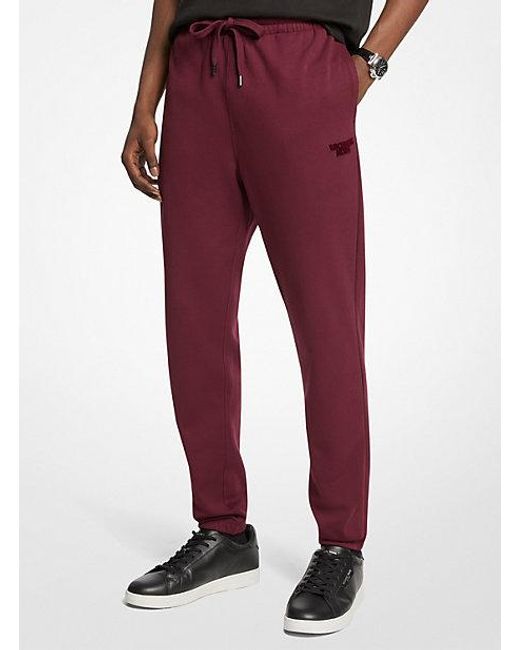 Michael Kors Red Cotton Blend Jogger for men